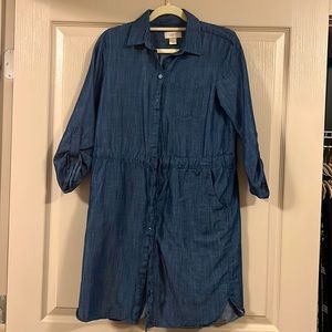 Denim Loft button up dress